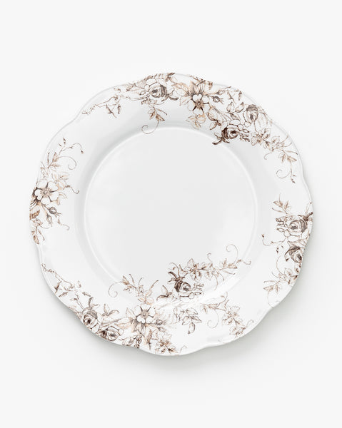 White Melamine Plates, Set of 4 – Salt & Sundry