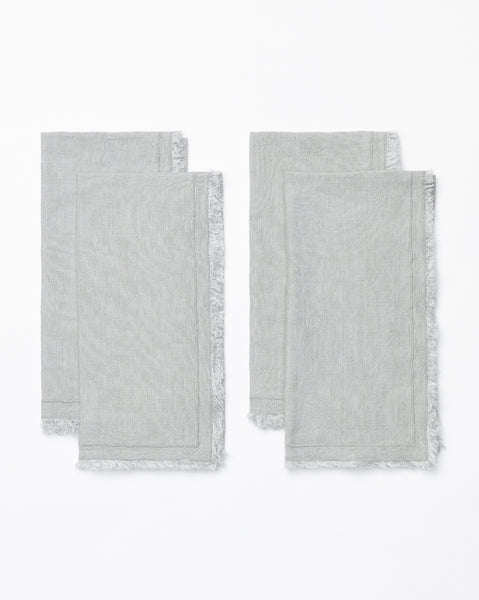 Bordered Linen Napkins (Set of 4) – McGee & Co.