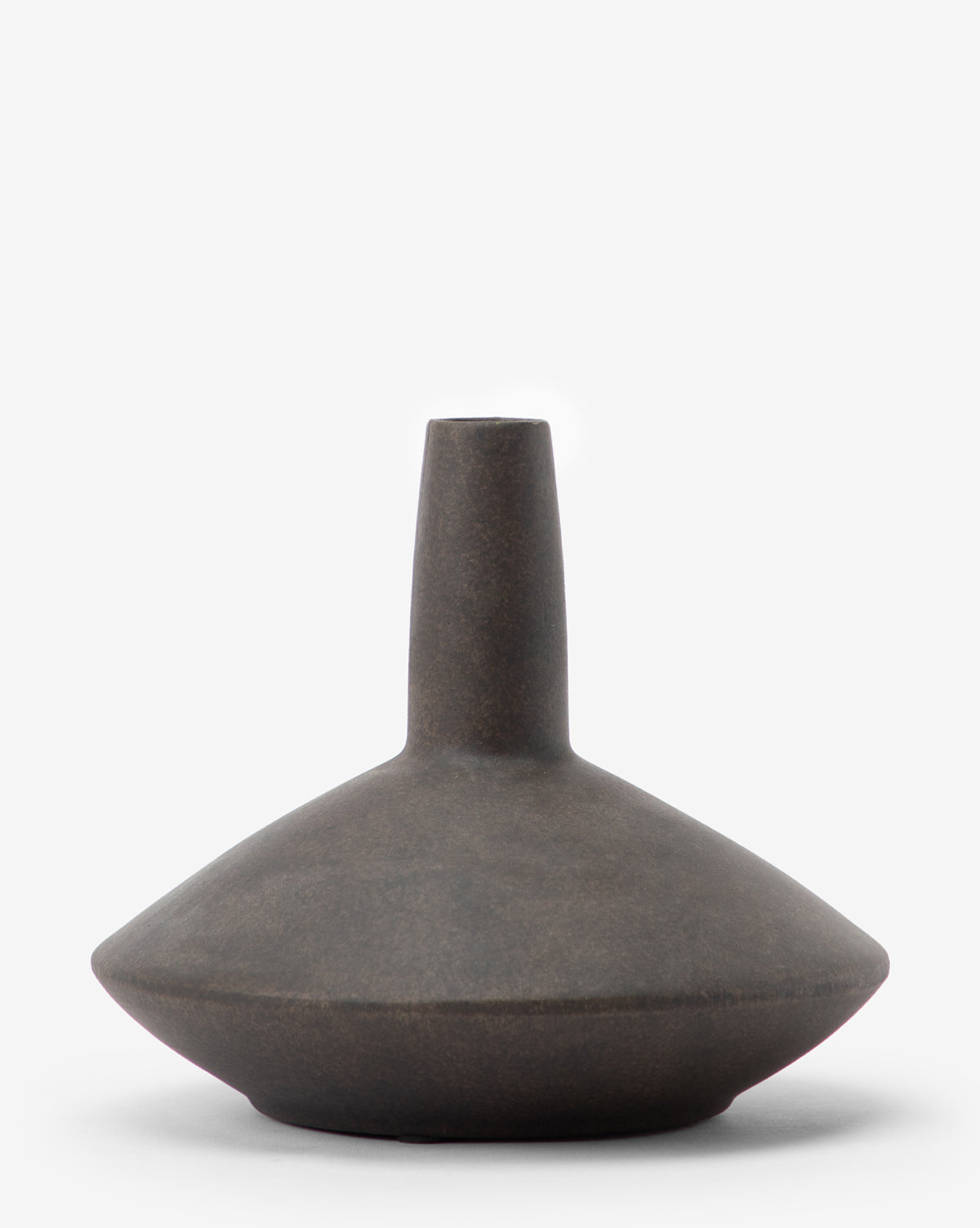 Brown Long Necked Vase