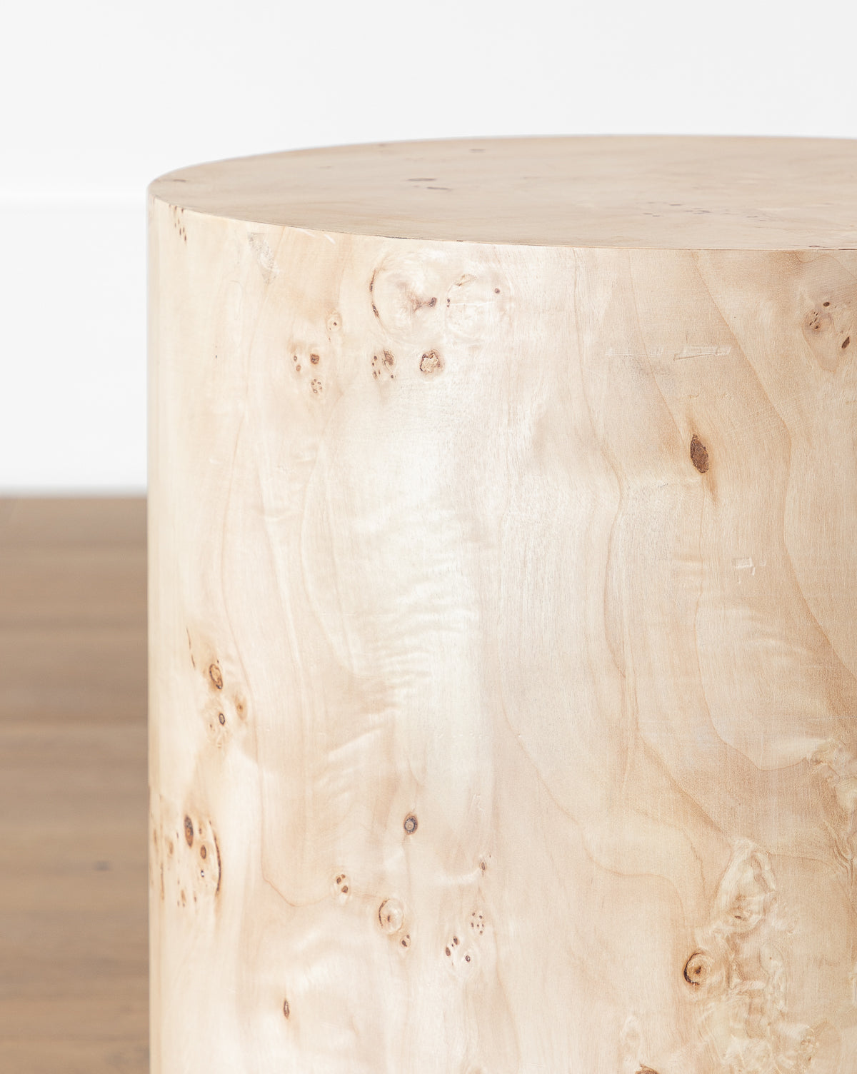 Burl Wood Side Table