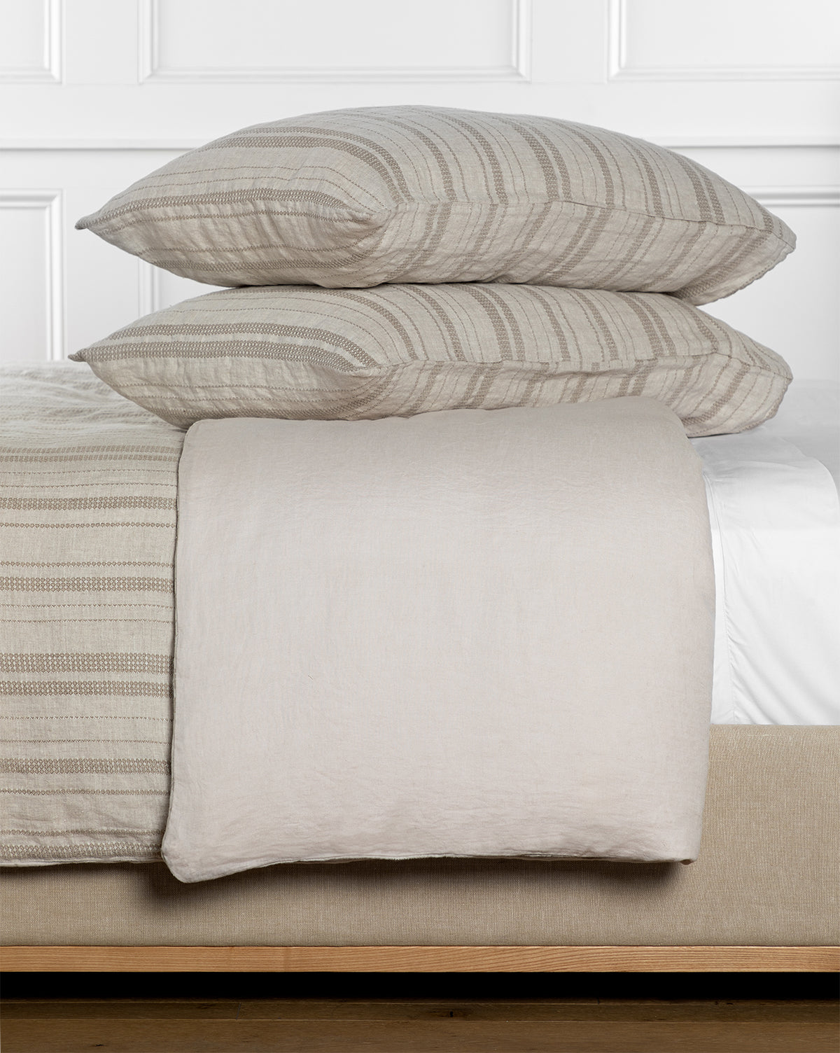 Carter Woven Linen Duvet Cover