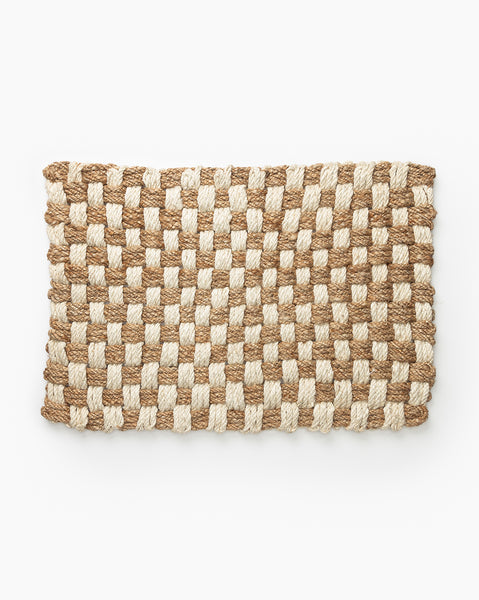 Simple Checkered Jute Doormat – McGee & Co.