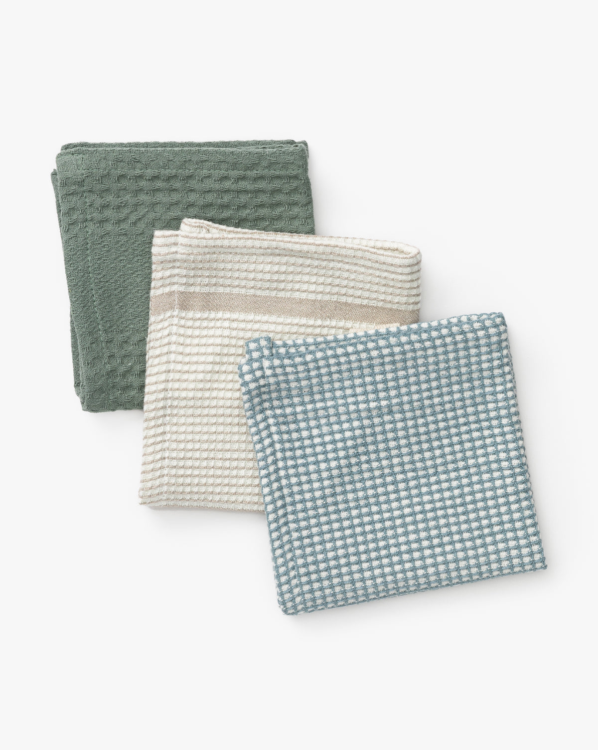 Cleome Waffle Dish Cloths (Set of 3)