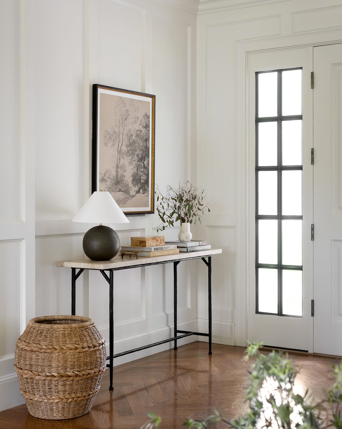 Travertine Console