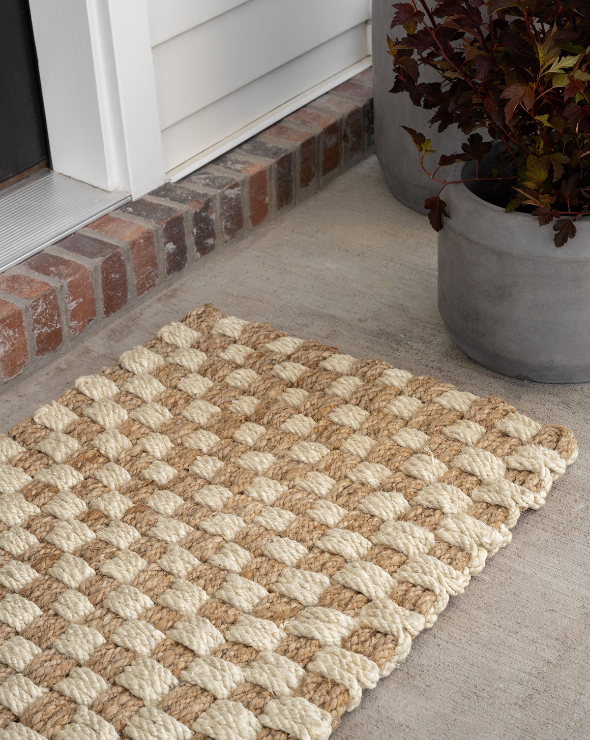 Checker Jute Doormat