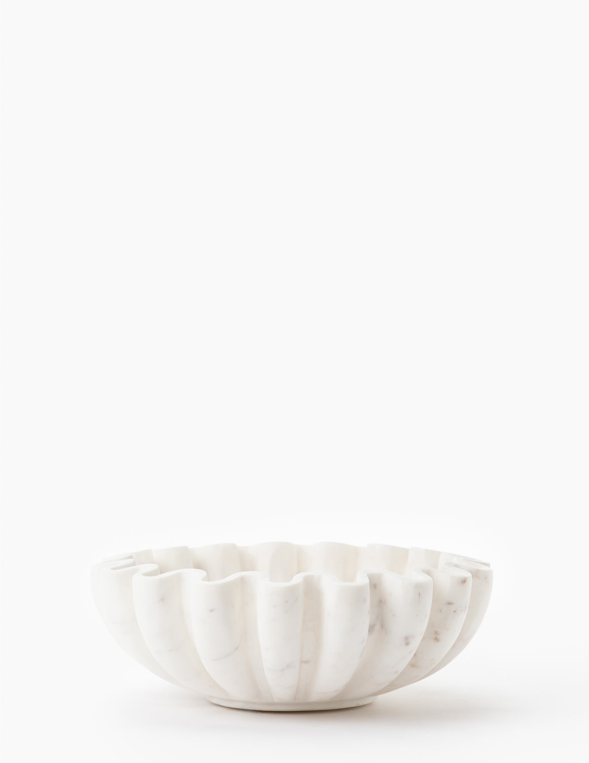 Fluted Marble Bowl