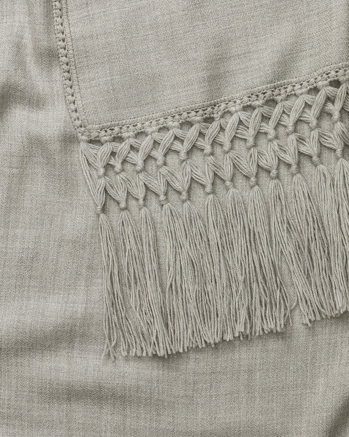 Fringed Alpaca Throw