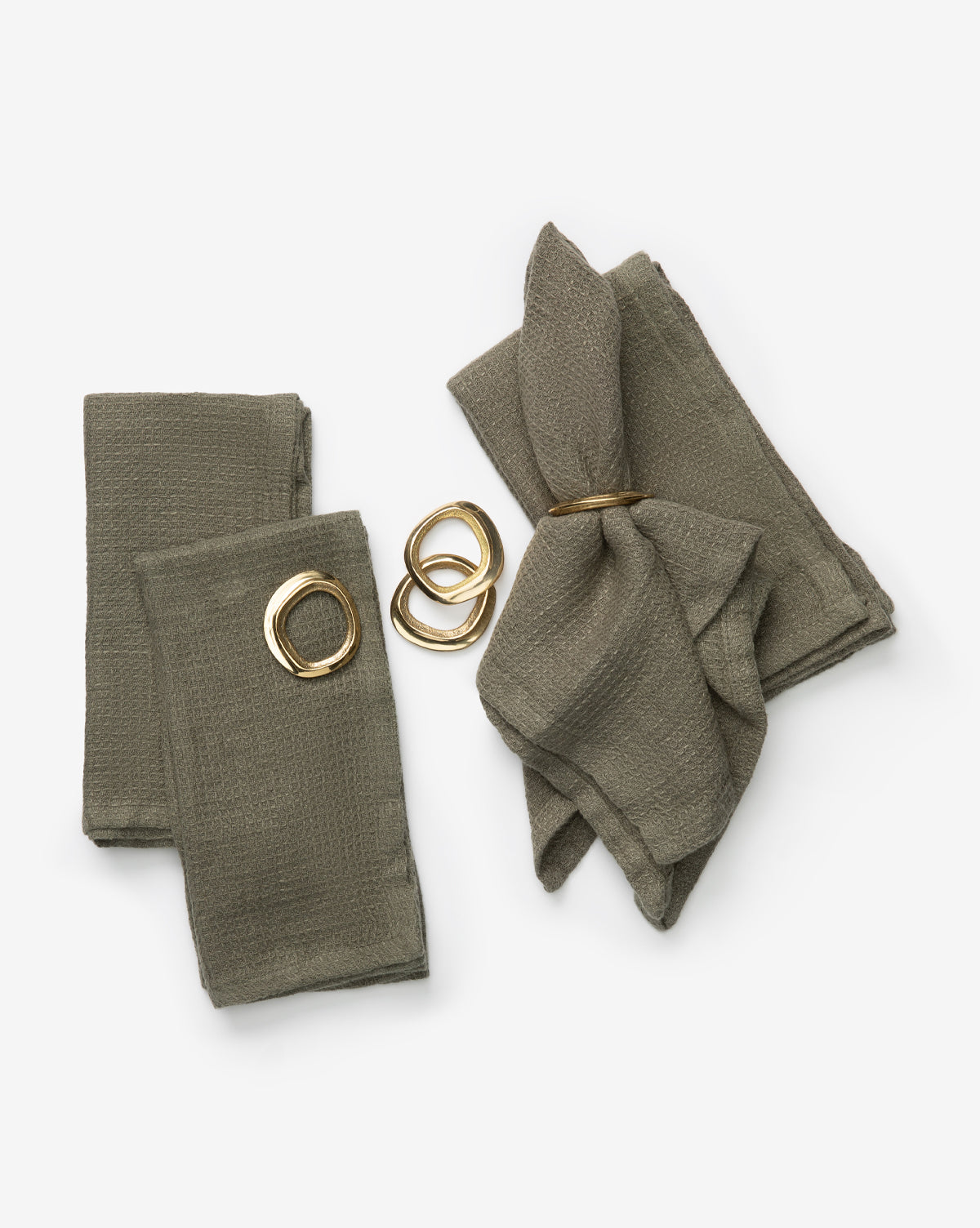 Gilford Brass Napkin Rings (Set of 4)