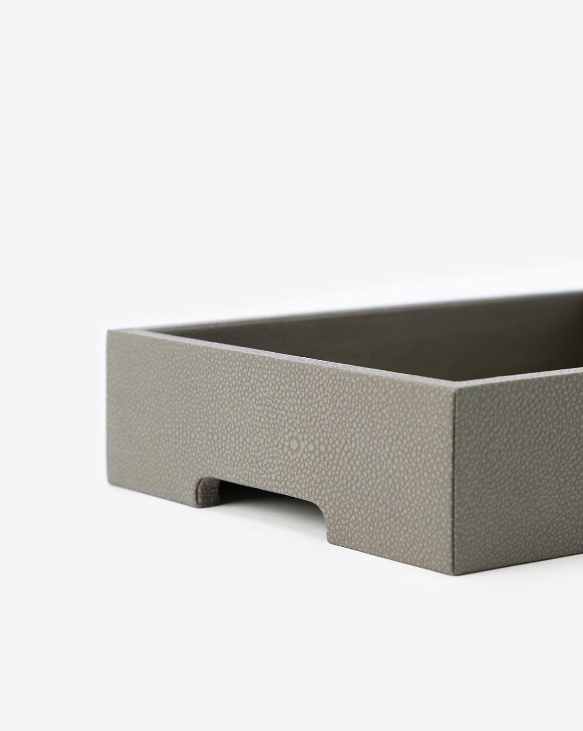 Gray Shagreen Tray