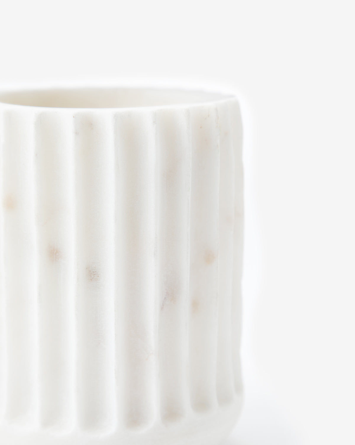 Grayson White Marble Vase