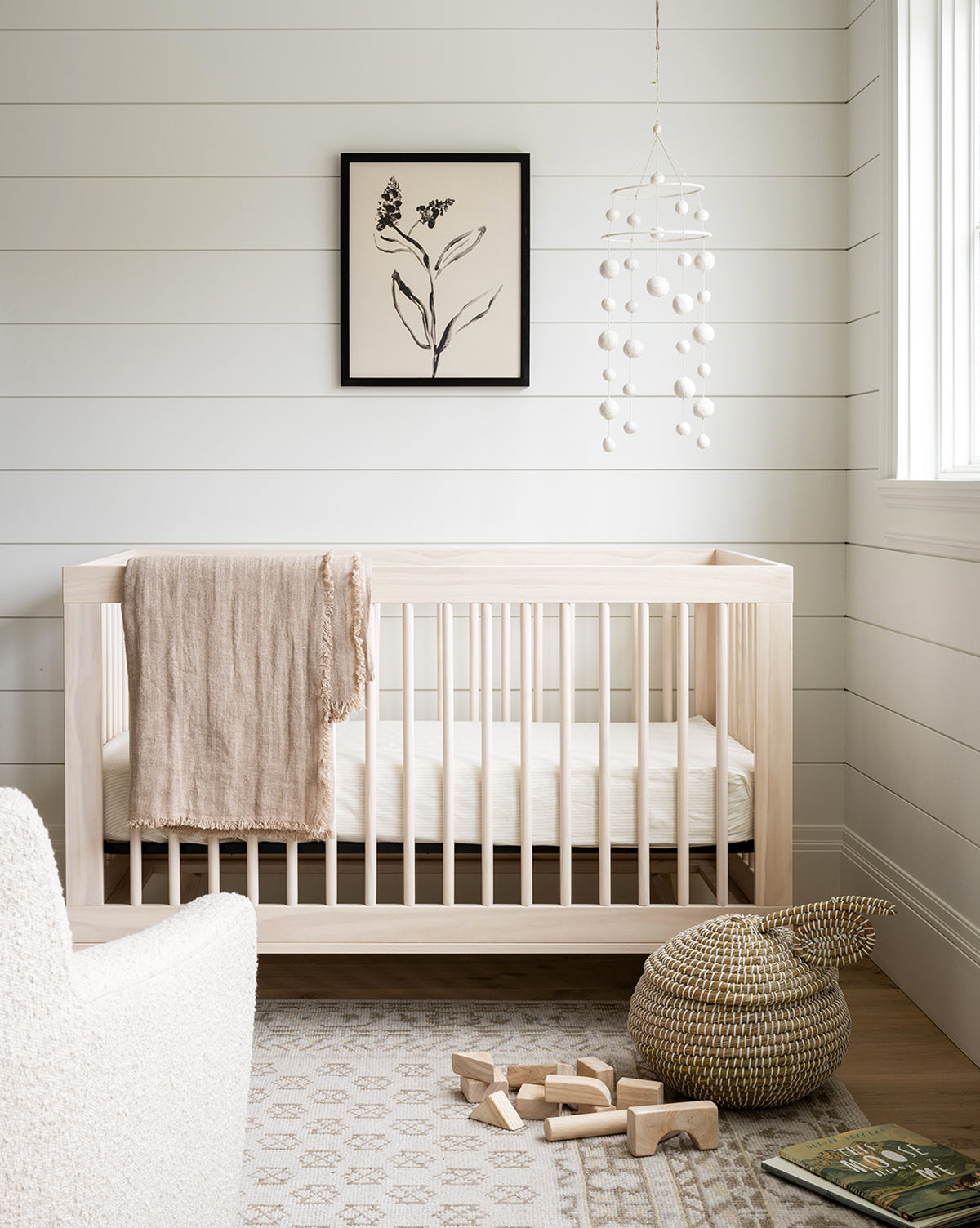 Hudson Convertible Crib with Toddler Bed Conversion Kit