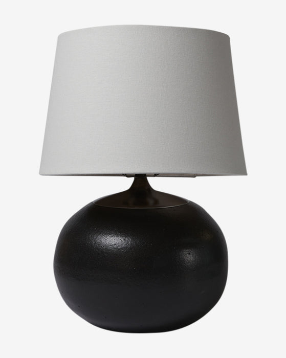 Small round store table lamp