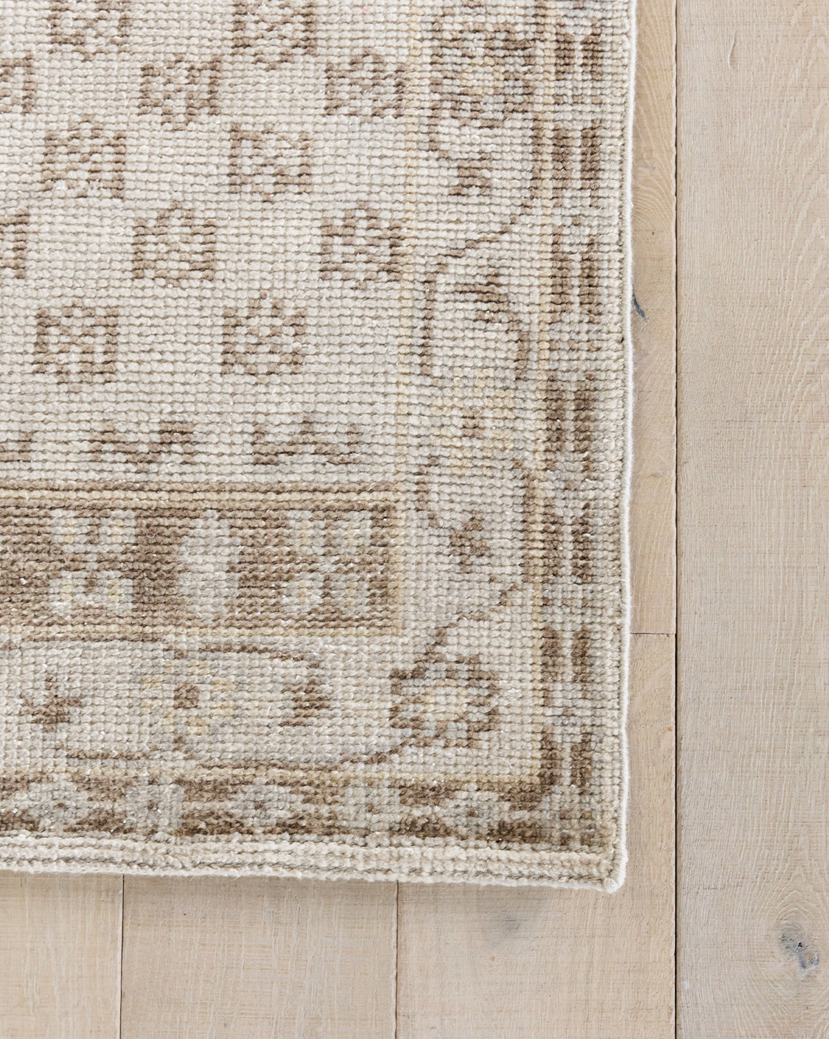 Anya Neutral Hand-Knotted Wool Rug