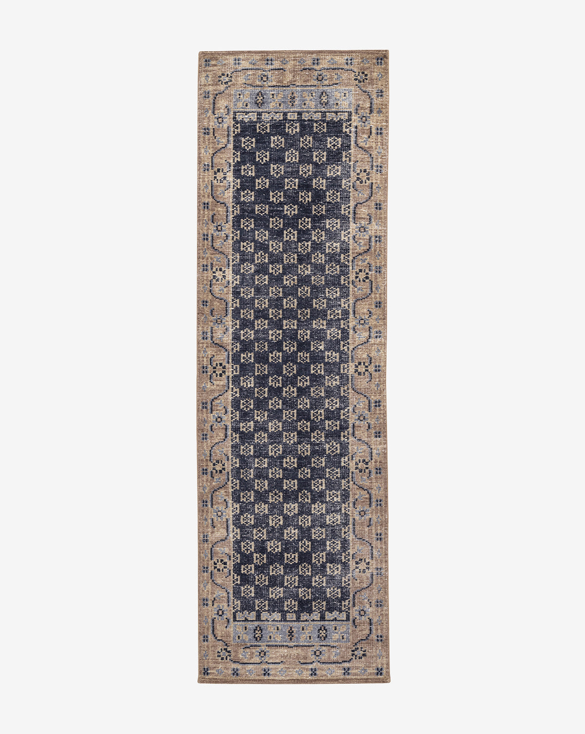 Anya Indigo Hand-Knotted Wool Rug