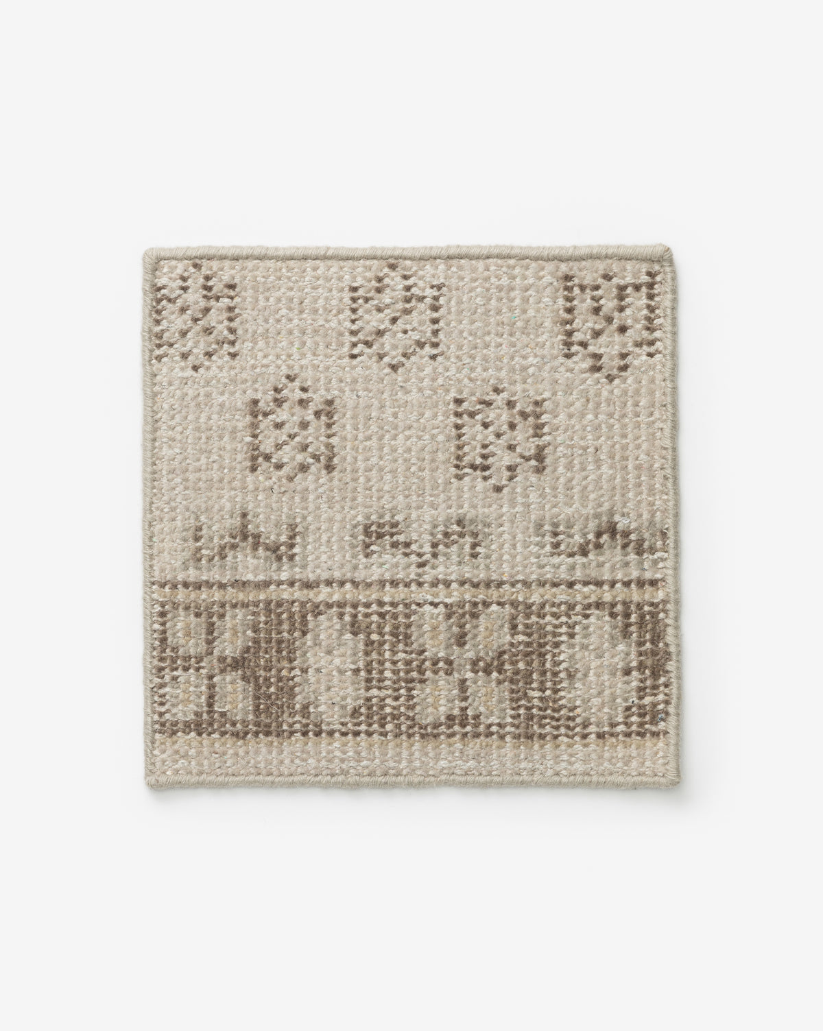 Anya Neutral Hand-Knotted Wool Rug Swatch