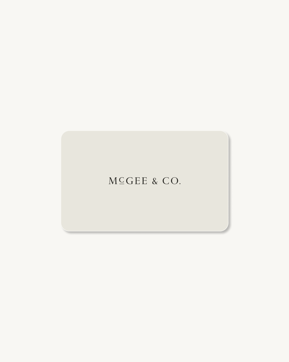 McGee & Co. Gift Card