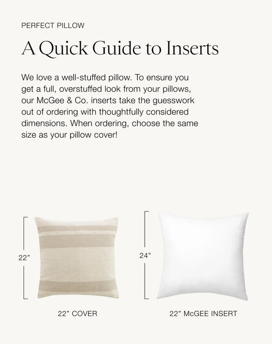 Throw Pillow Insert Guide