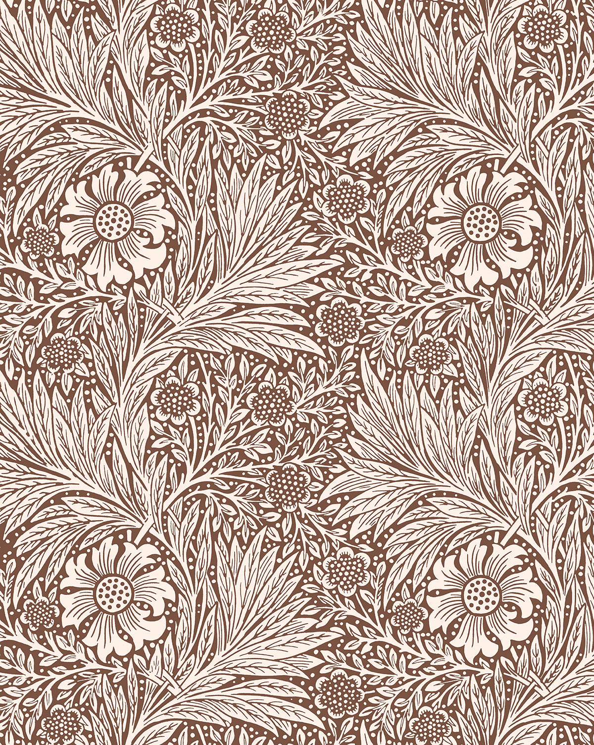 Morris & Co. x McGee & Co. Marigold Umber Wallpaper