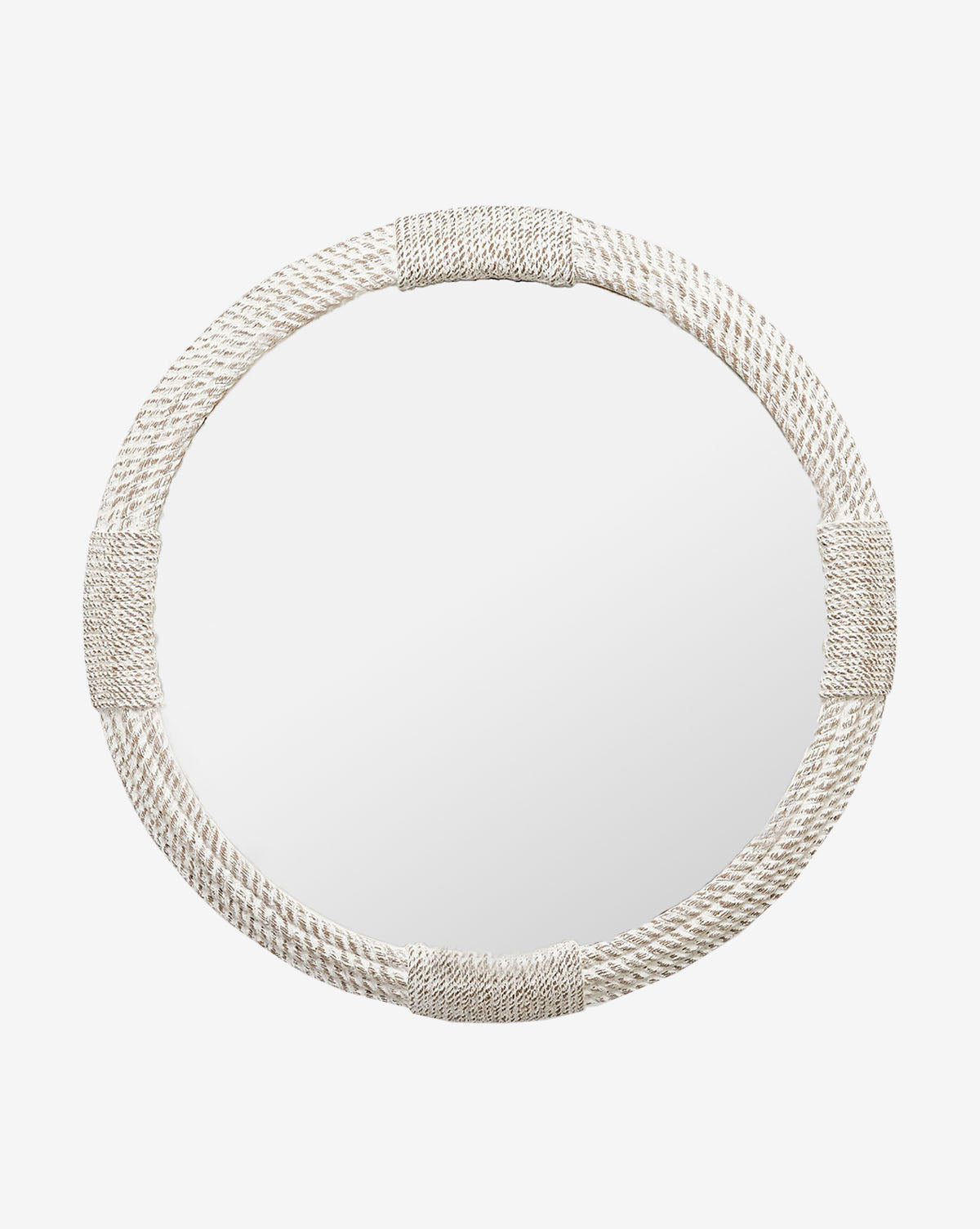 McNeil Whitewashed Round Mirror