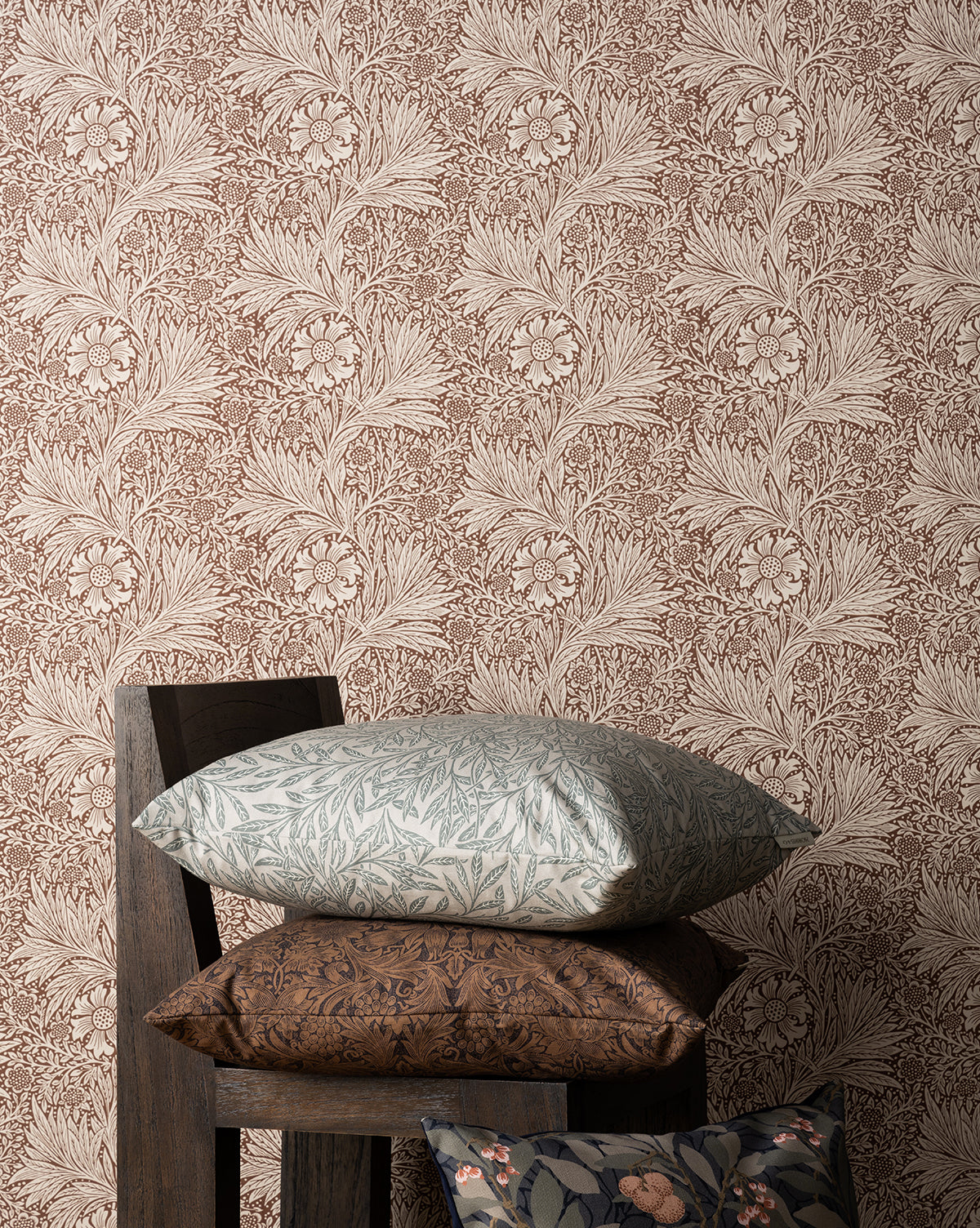 Morris & Co. x McGee & Co. Marigold Umber Wallpaper