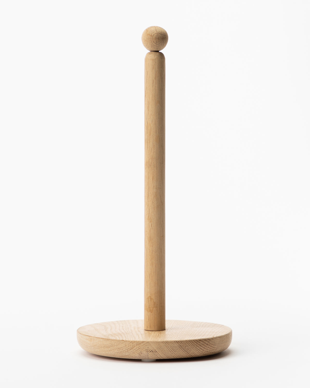 Oak Paper Towel Holder