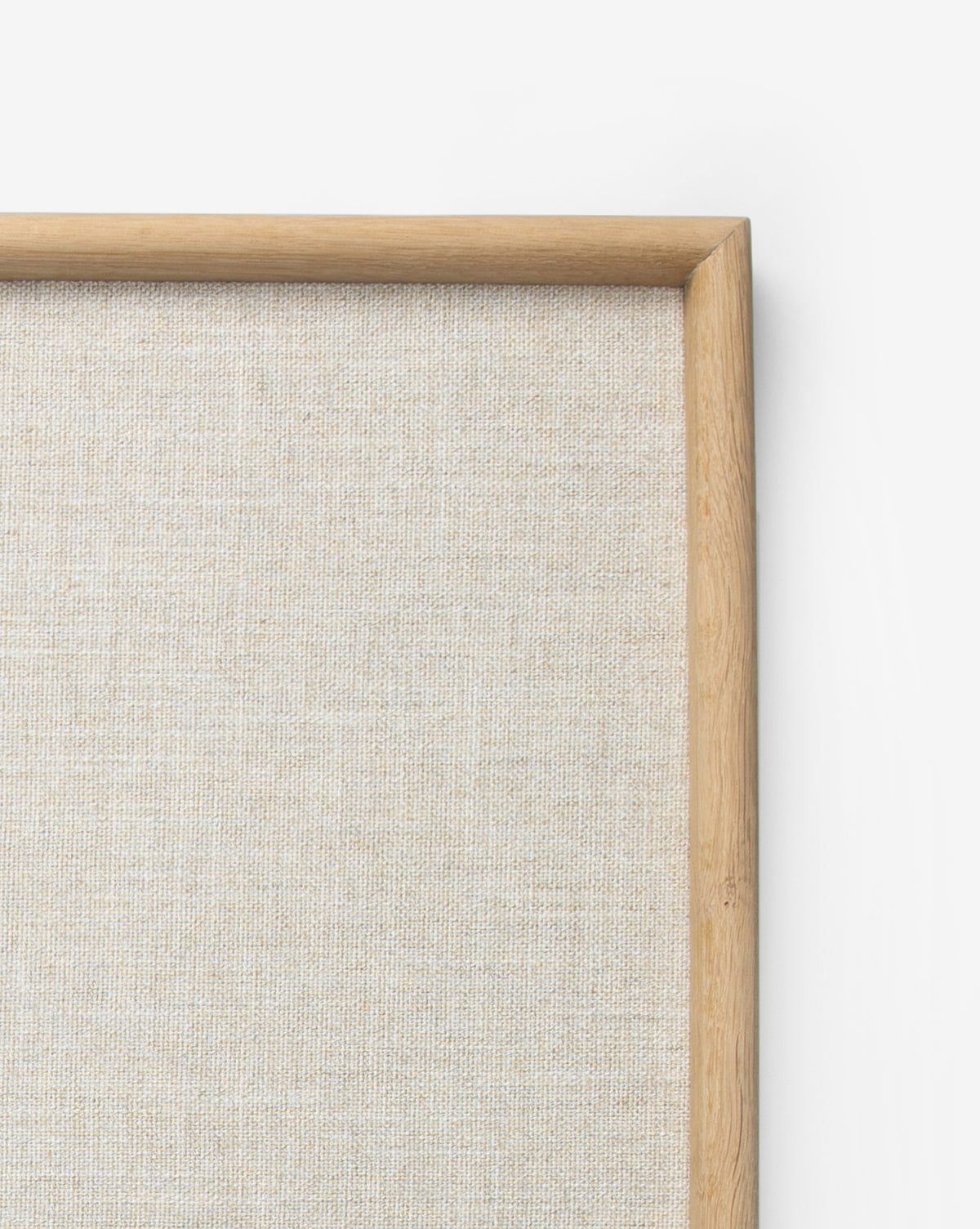 Oak & Linen Memo Board