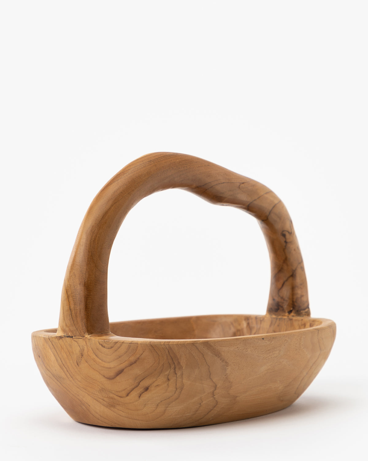 Organic Teak Wood Basket