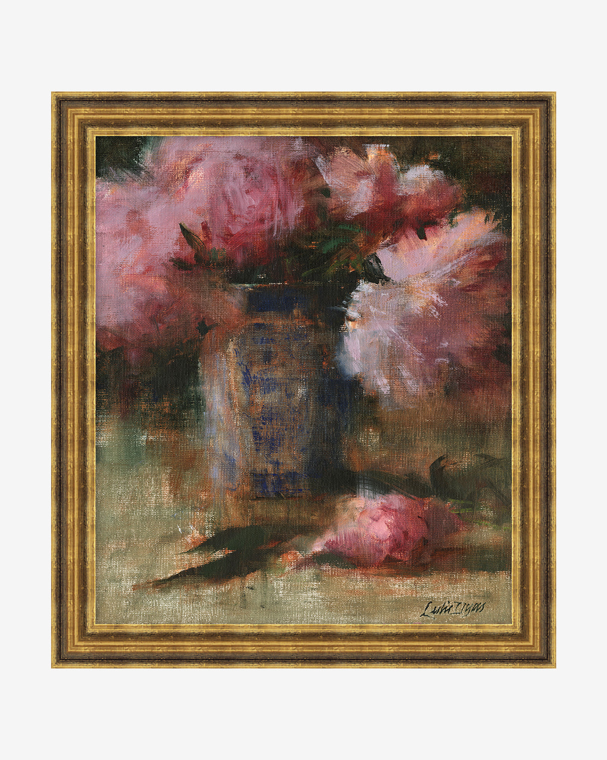 Peonies & Vase