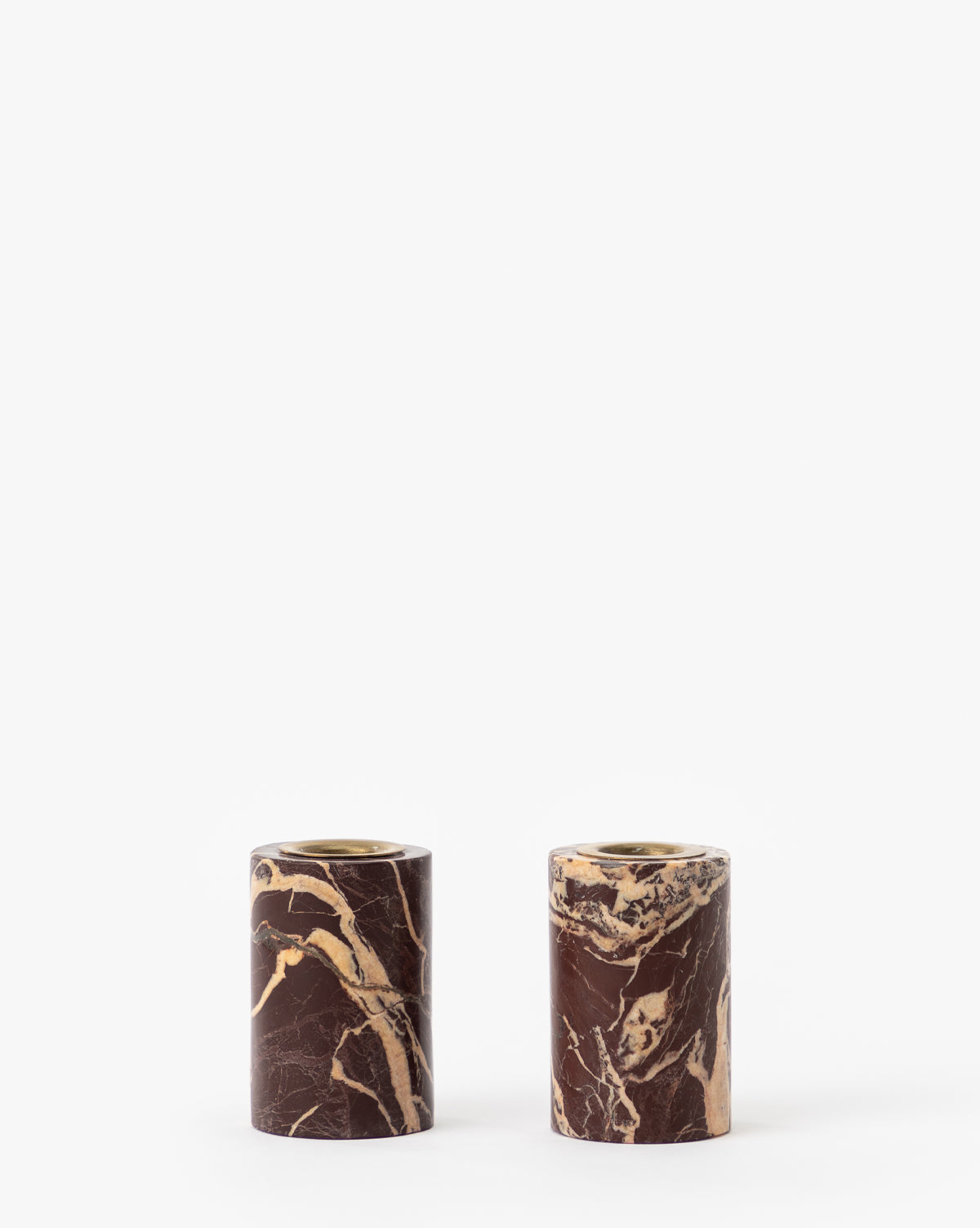 Perrin Marble Taper Holders (Set of 2)