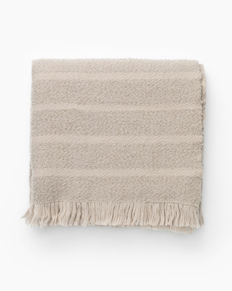 Beige best sale wool throw