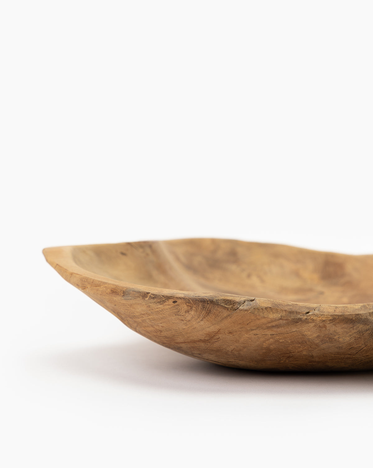 Raw Edge Teak Bowl