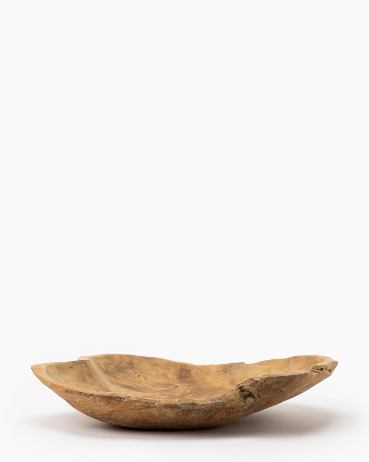 Raw Edge Teak Bowl