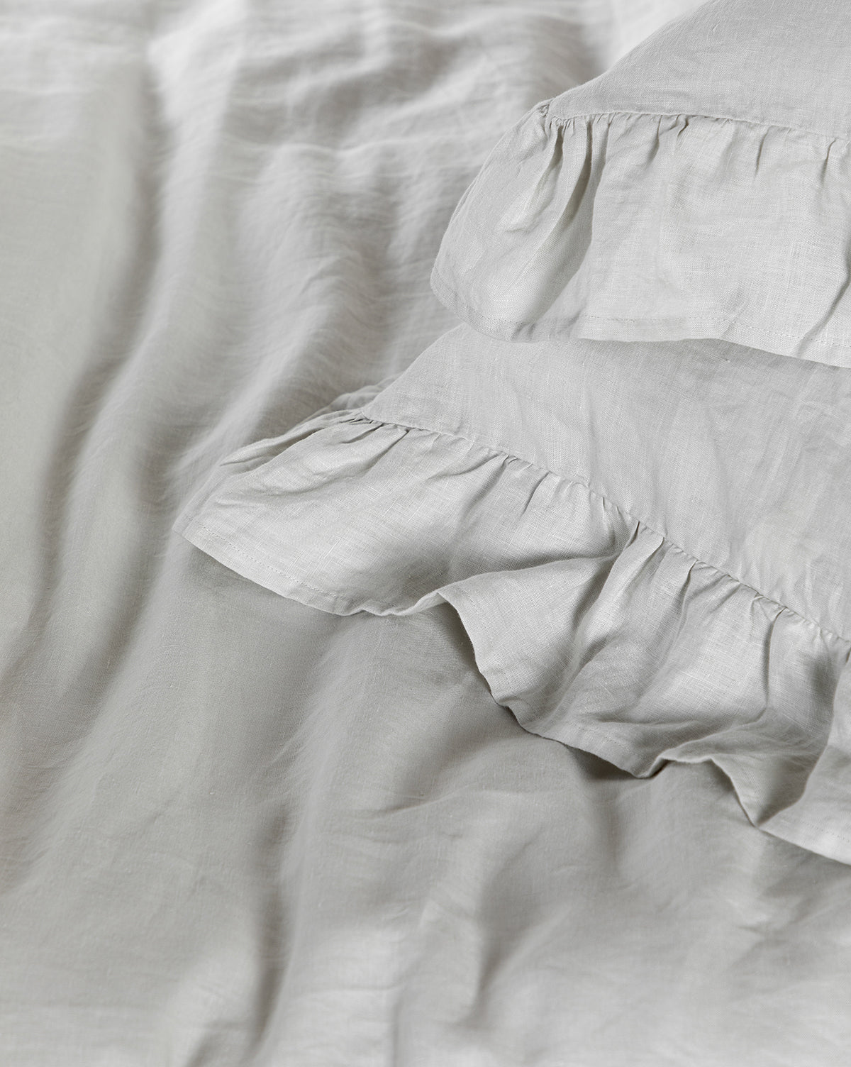 Ruffle Linen Duvet Cover