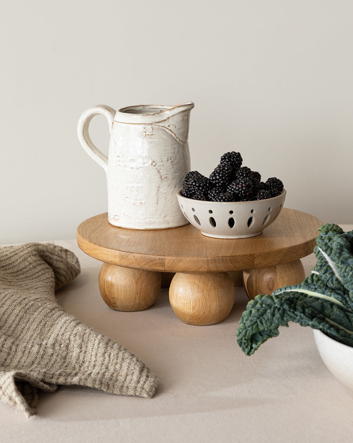 Gray Stoneware Berry Bowl