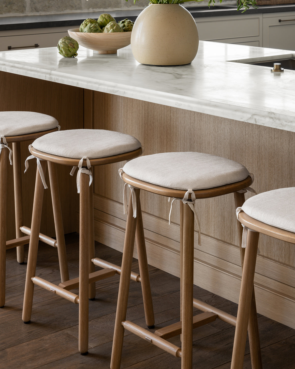 Natural oak counter stools sale