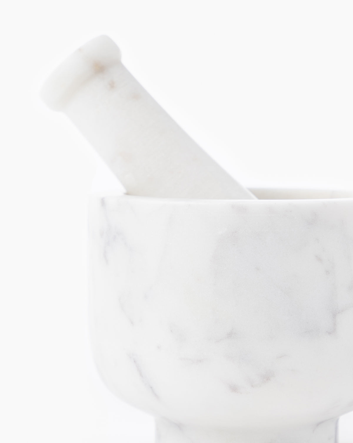 White Marble Mortar & Pestle