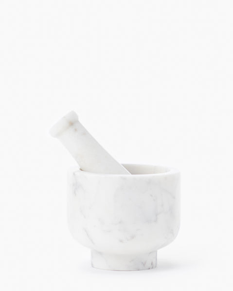 White Marble Mortar and Pestle - Hudson Grace