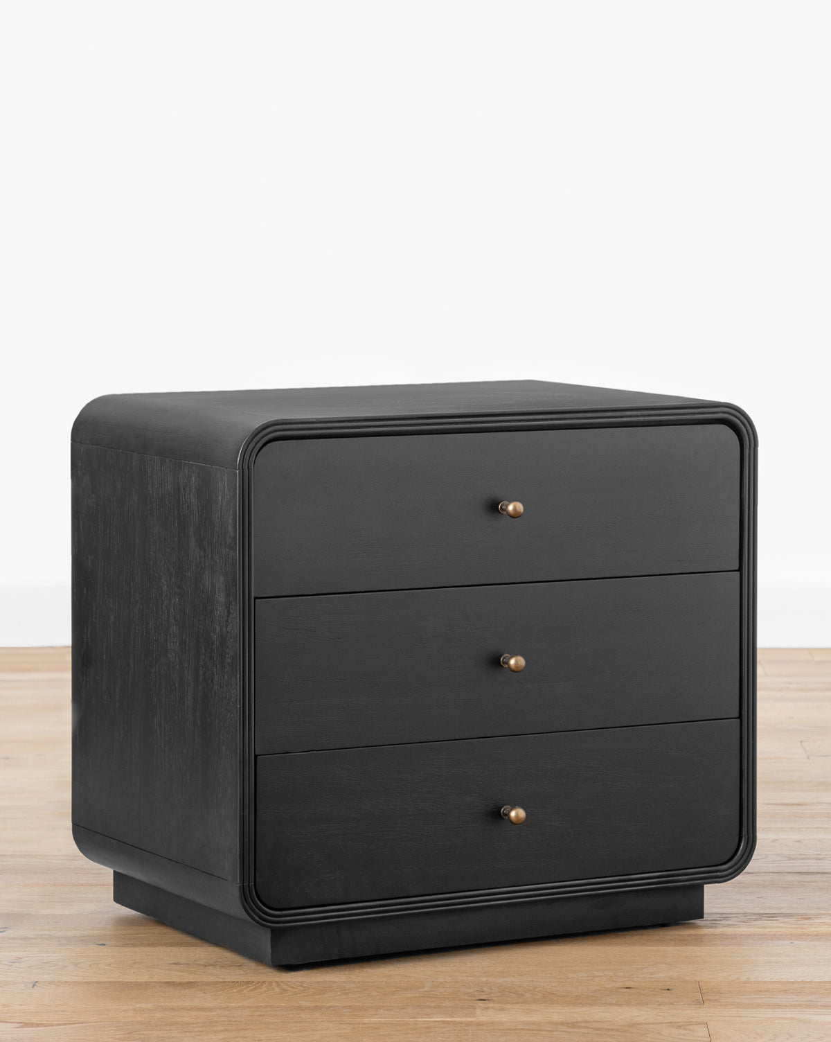 black nightstand, modern nightstand