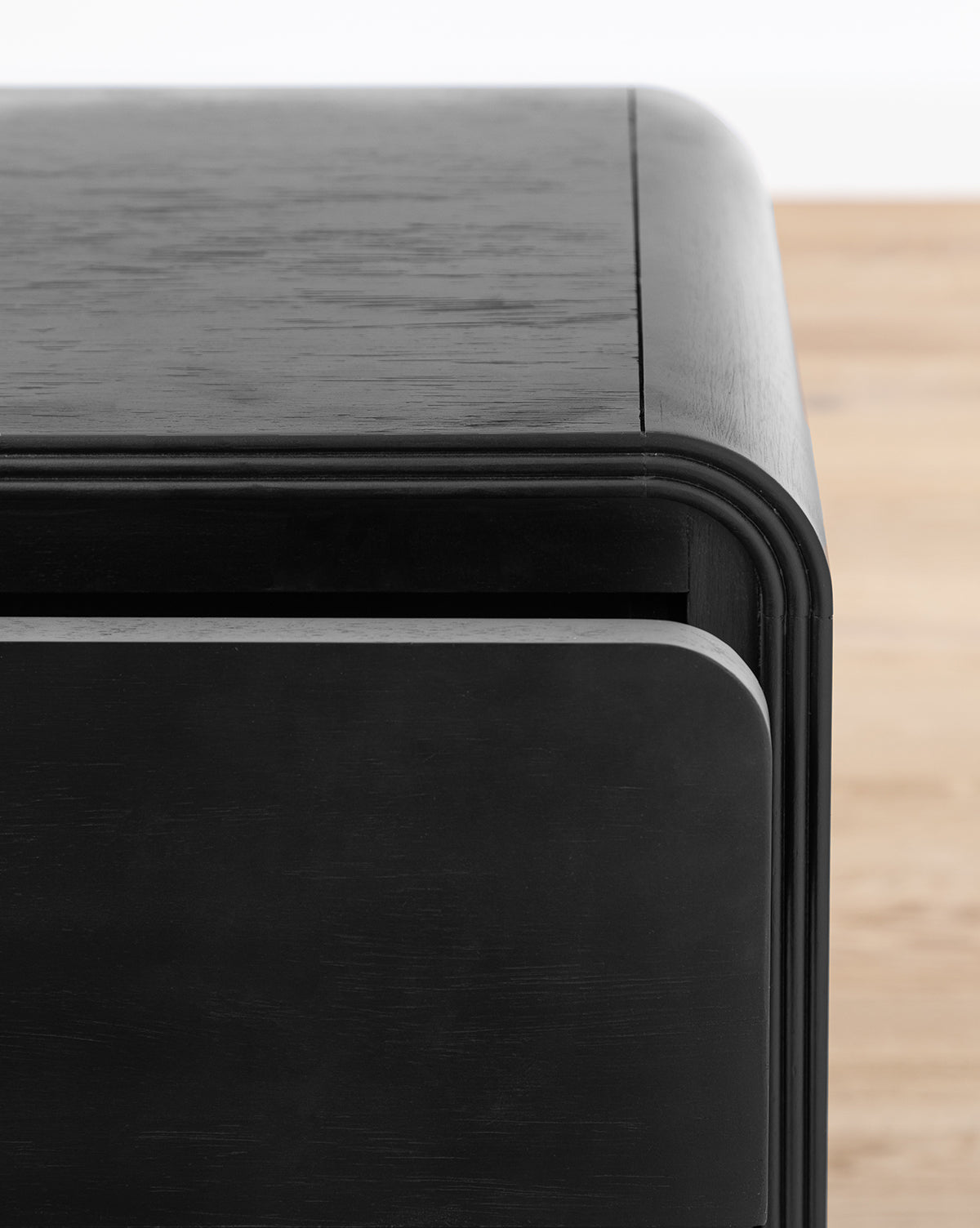 black nightstand, modern nightstand