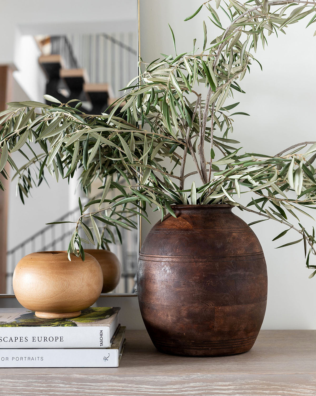 Aged Wood Vase