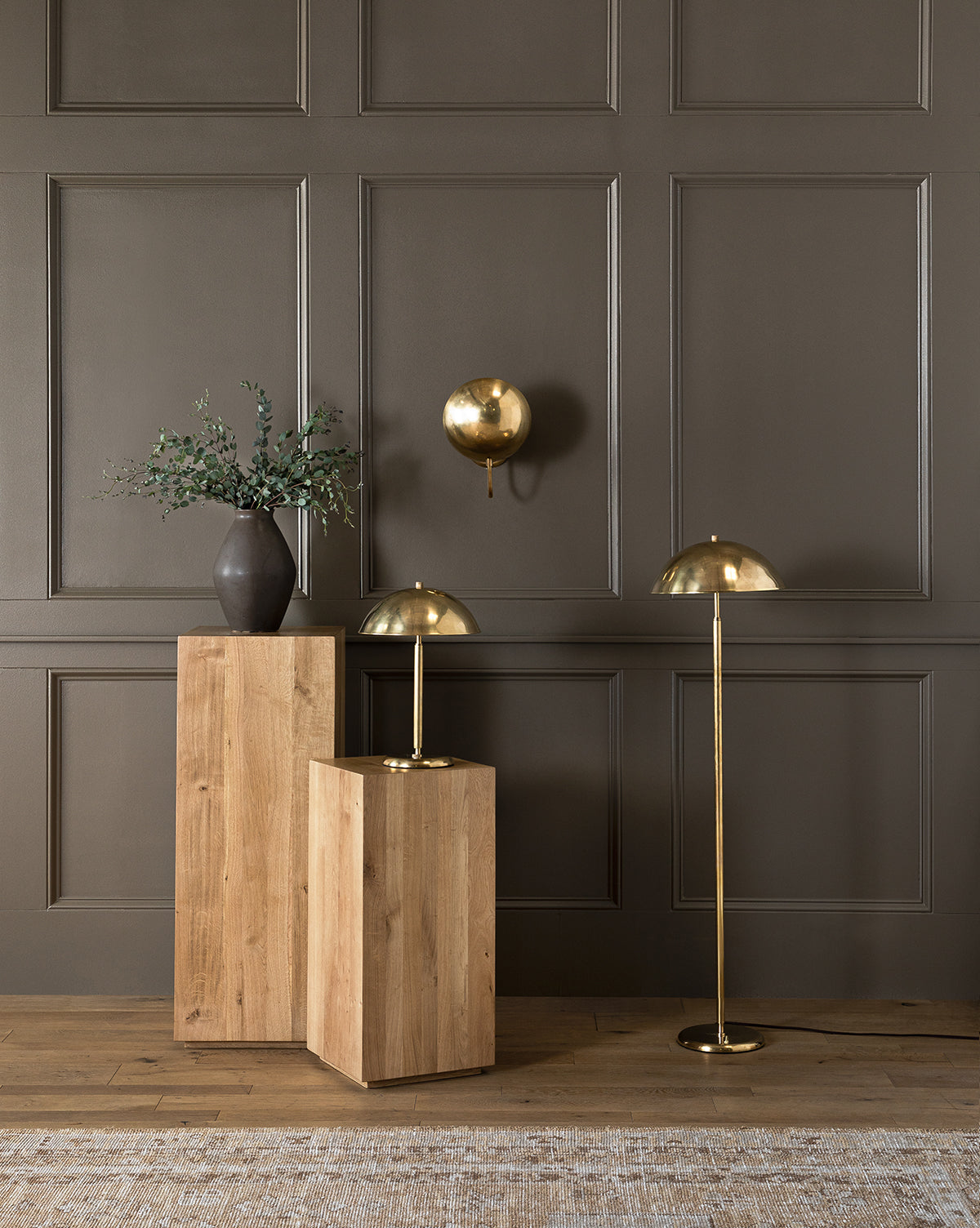 New! Studio McGee Floor on sale Lamp Brass